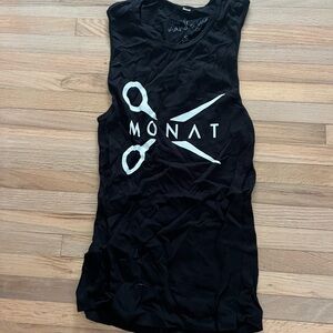 Monat Black Sleeveless Top